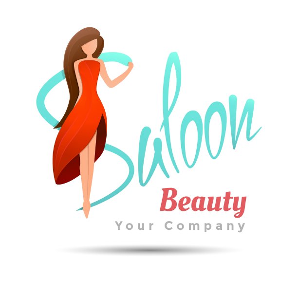 沙龙标志设计模板，为您的业务图片下载