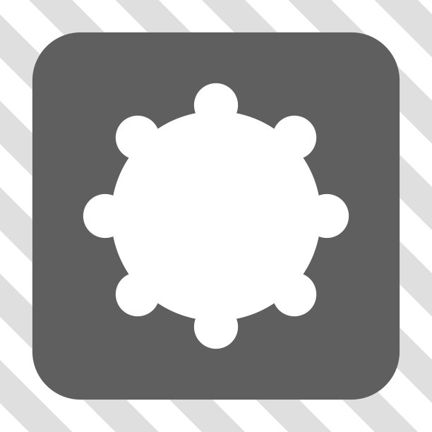 齿轮圆角方形按钮图片下载