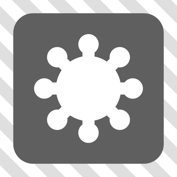 齿轮圆角方形按钮图片下载