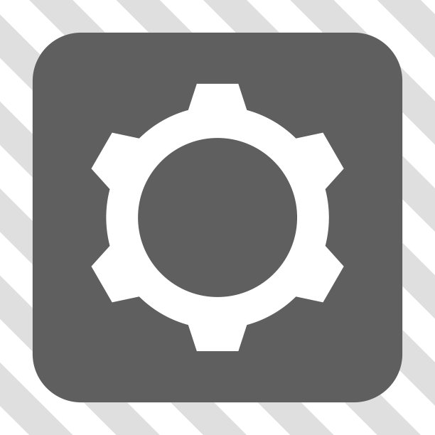 齿轮圆角方形按钮图片下载