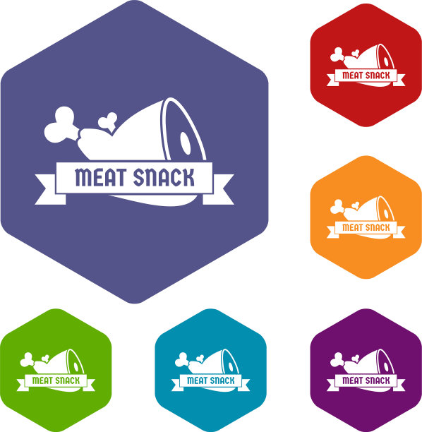 肉图标六面体图片下载