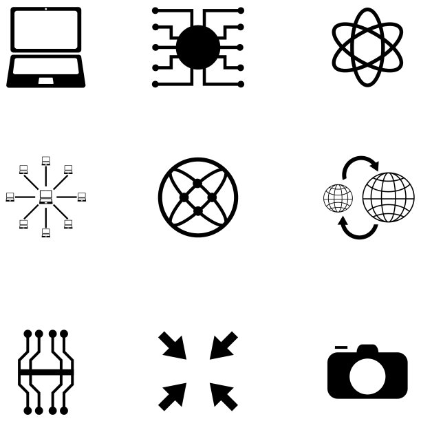 数字图标集图片下载
