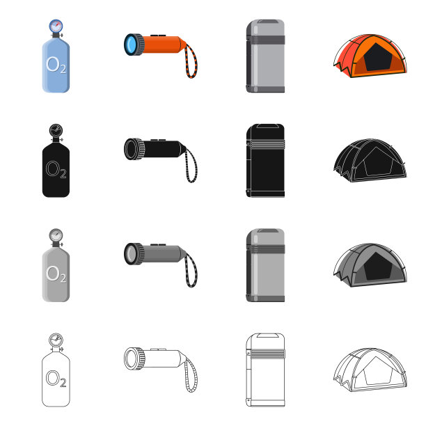 登山及高峰标志设计图片下载