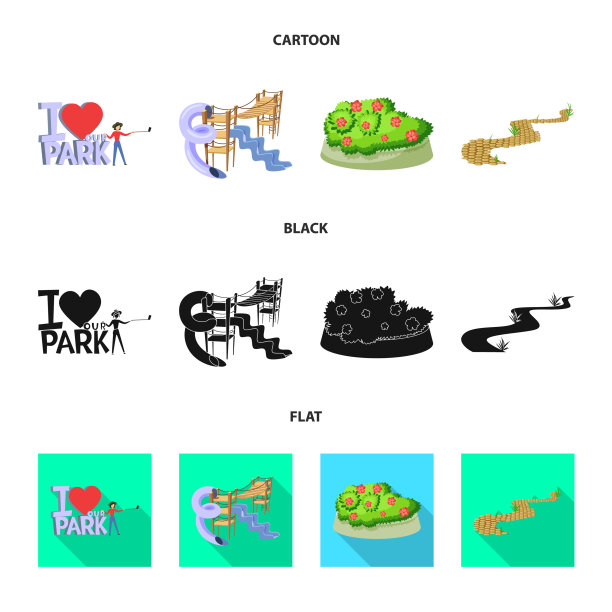 城市和街道图标设置图片下载