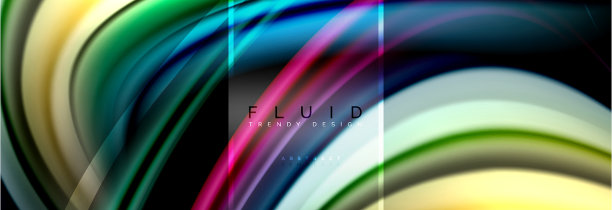 流体颜色抽象背景彩色海报图片下载