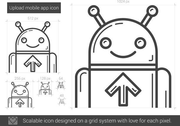 上传手机app线图标图片下载