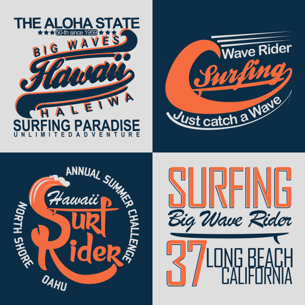 一套t恤印花设计图片下载