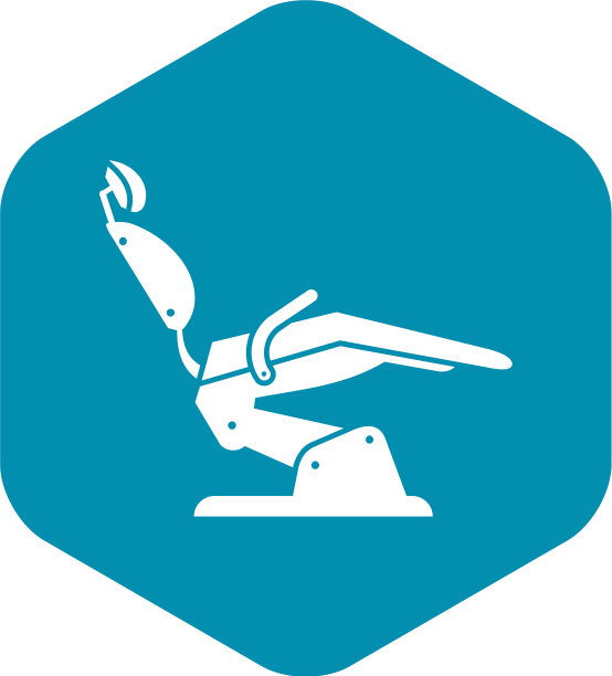 牙医椅图标简单风格图片下载