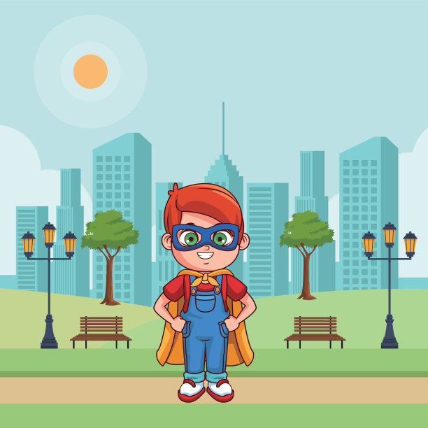 卡通可爱的男孩图片下载