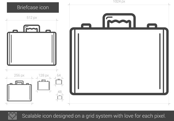 公文包行图标图片下载