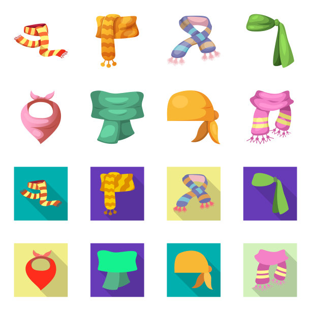 围巾和披肩的标志图片下载