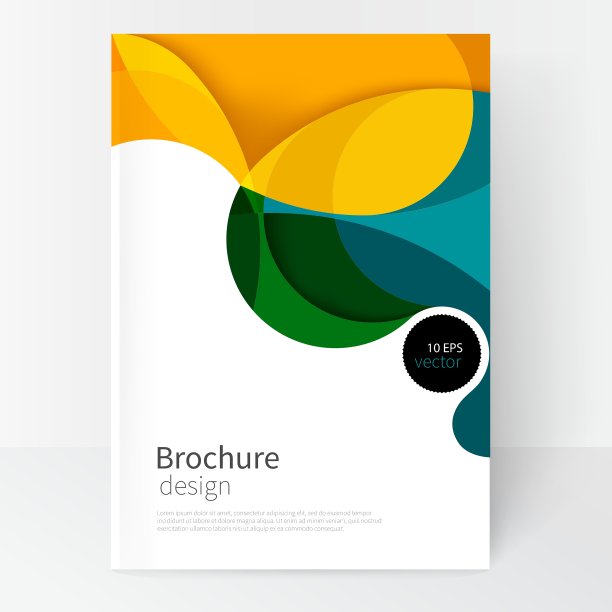 绿色，黄色和蓝色的波浪图片下载