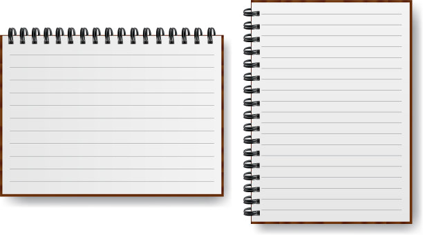 笔记本用螺旋线写实纸图片下载