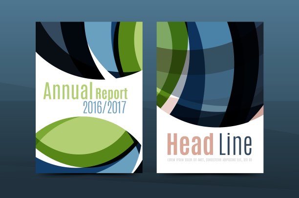 摘要商业年报小册子封面图片下载