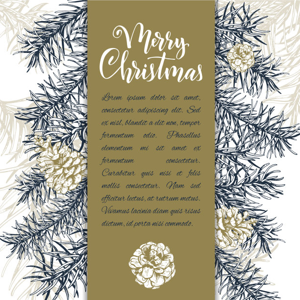 手绘圣诞速写图片下载