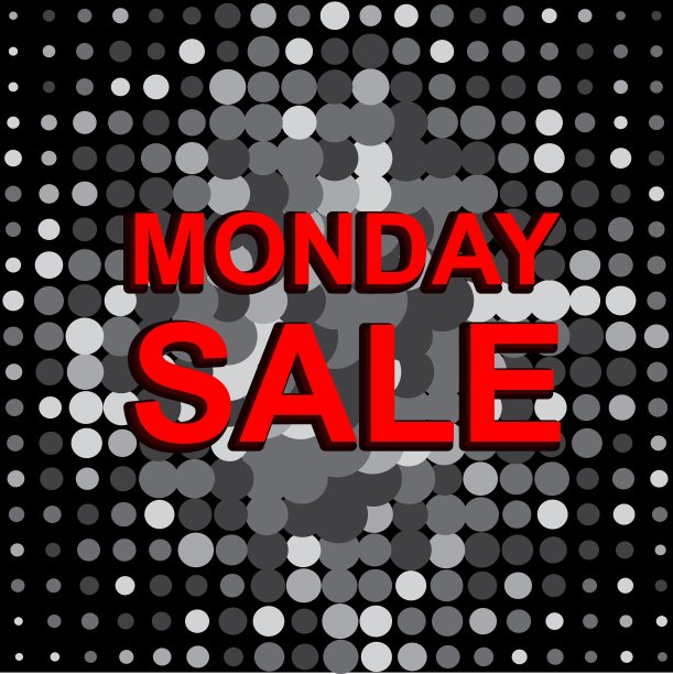 大销售海报与星期一销售文字广告图片下载