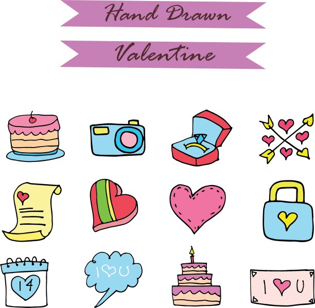 元素瓦伦丁系列的图标图片下载