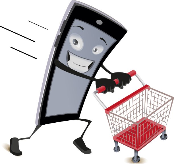 手机运行与空购物车图片下载