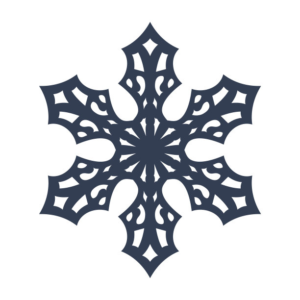 雪花黑色图标图片下载