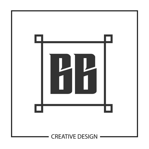 首字母BB标志模板设计图片下载