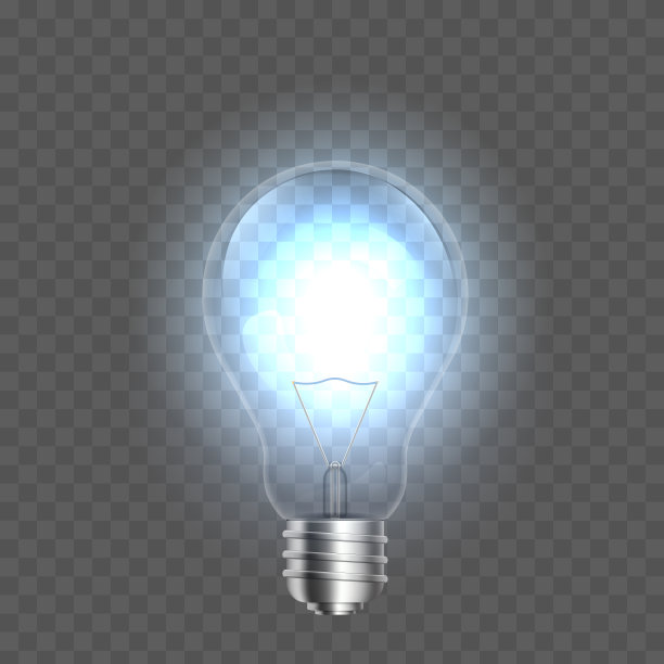 创意孤立的灯泡图片下载