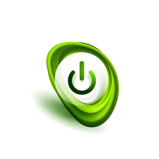 玻璃透明效果电源启动按钮开启图片下载