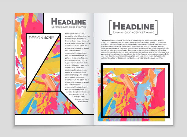 抽象布局的艺术背景设置图片下载