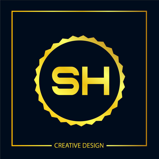 首字母sh标志模板设计图片下载