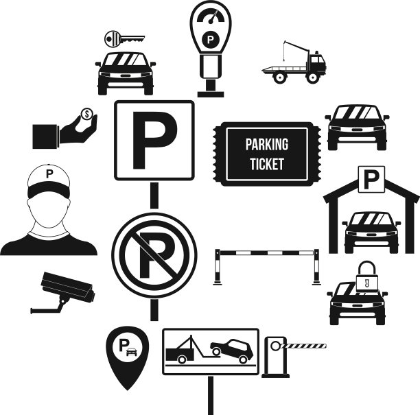 停车集图标简约风格图片下载