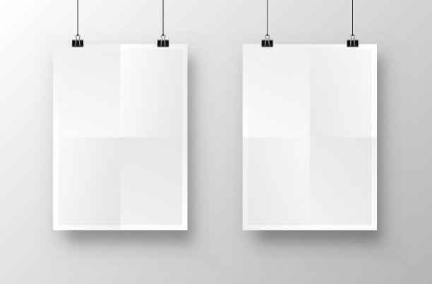 白色背景的a4纸海报图片下载