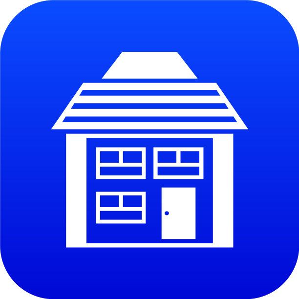 两层的房子倾斜的屋顶图标数字图片下载