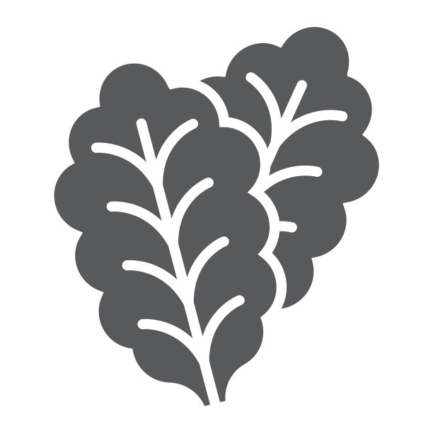 生菜字形图标，蔬菜饮食图片下载