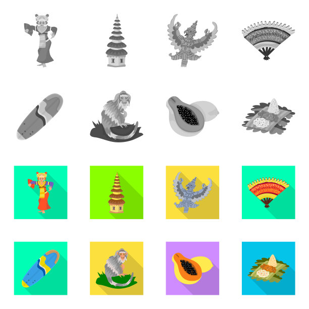 设计旅游和旅游标志集图片下载