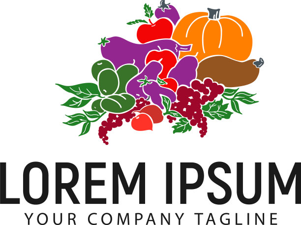 蔬菜标识设计概念模板图片下载