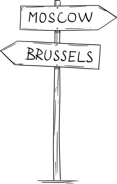 旧的双向箭头路标图片下载