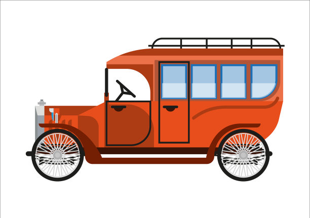 旧车或者老式的长途汽车图片下载