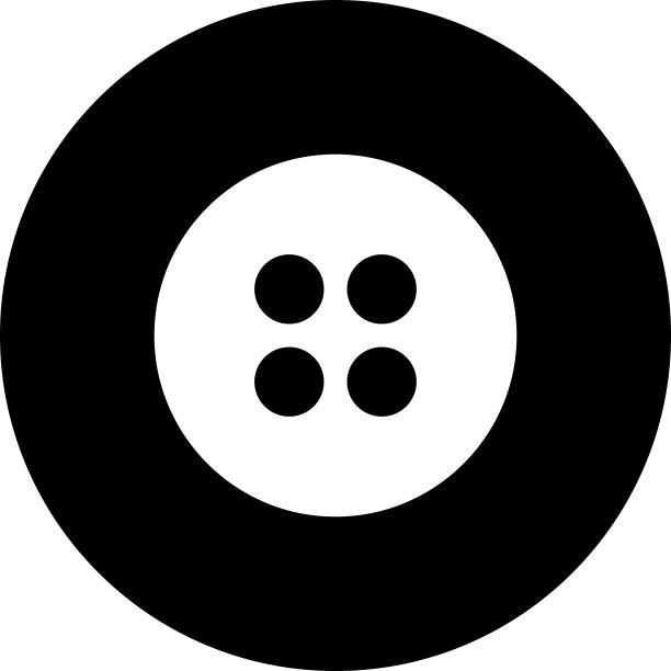 黑色实心字形图标按钮图片下载