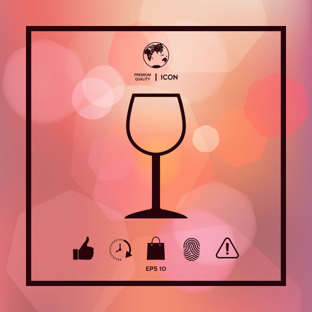 酒杯符号图标图片下载