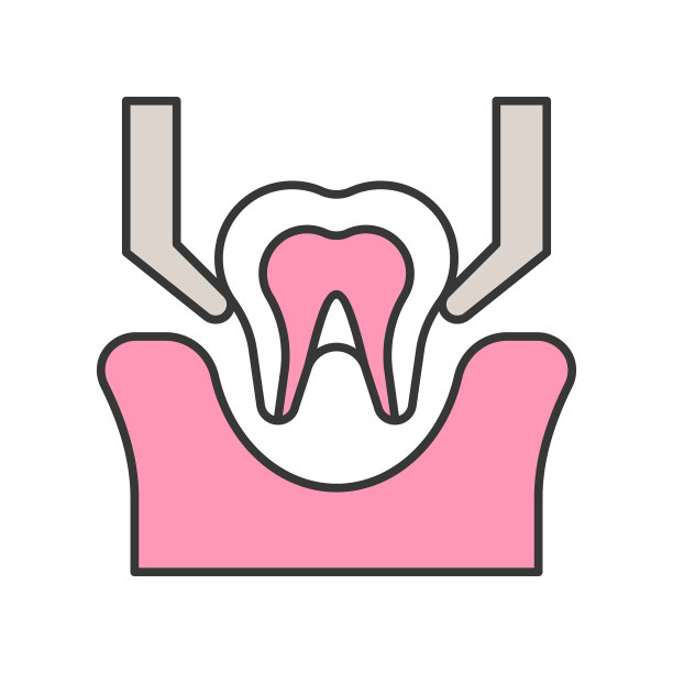 拔牙标志牙科相关图标填充图片下载