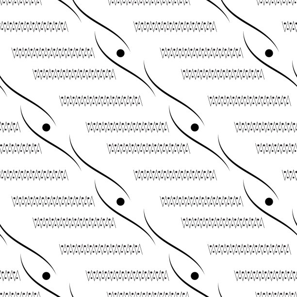 几何抽象图案与之字形图片下载