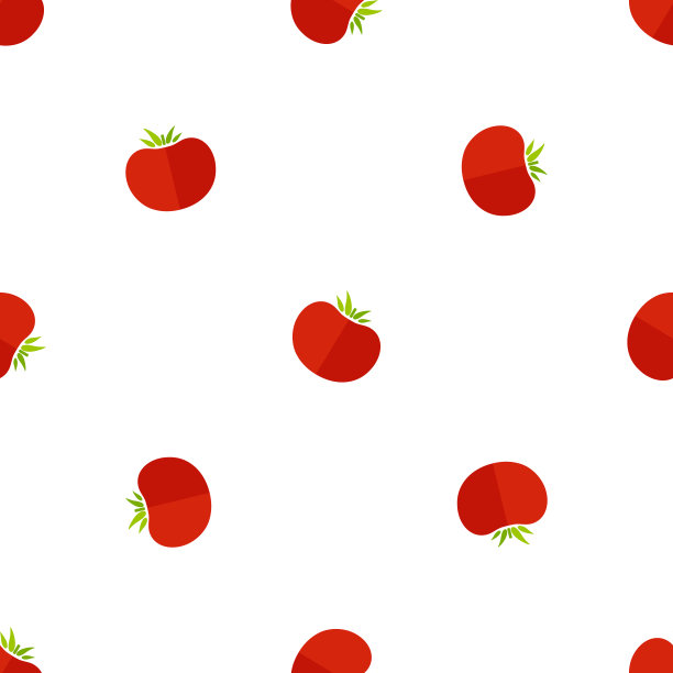 玫瑰番茄装饰无缝蔬菜图案图片下载