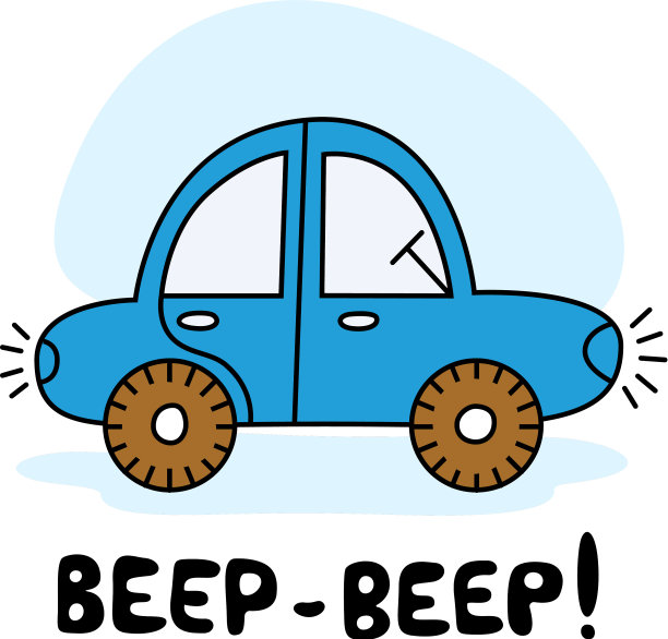 有趣的卡通彩色汽车图片下载