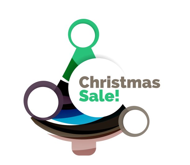 装饰着小装饰品的圣诞横幅图片下载