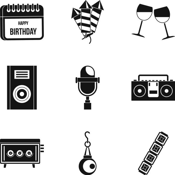 节日歌曲图标设置简单的风格图片下载