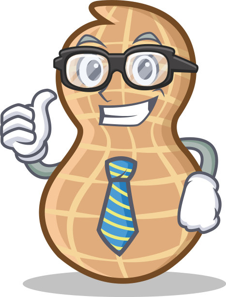 商人花生卡通人物风格图片下载