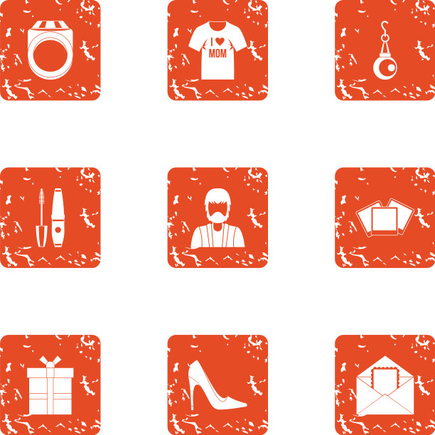 享受图标设置垃圾摇滚风格图片下载