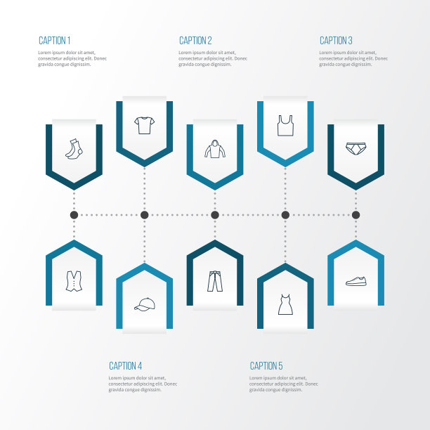 连衣裙轮廓图标集合的背心图片下载