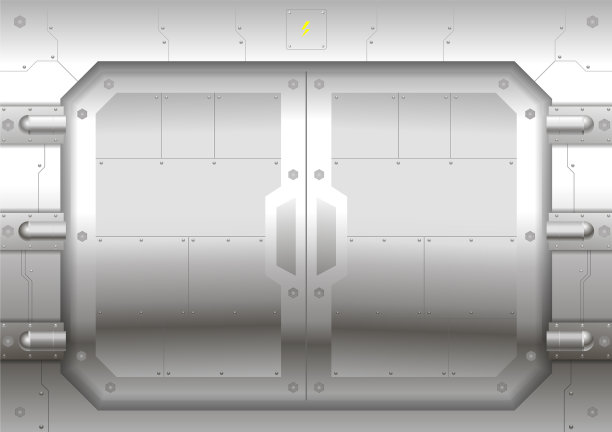滑动的金属门图片下载