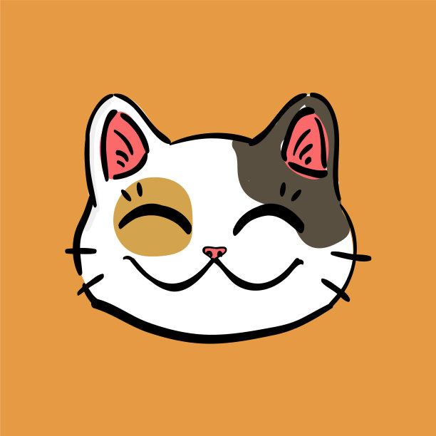 幸运猫猫猴的头图片下载