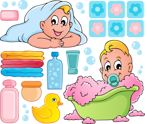 宝宝沐浴主题系列图片下载